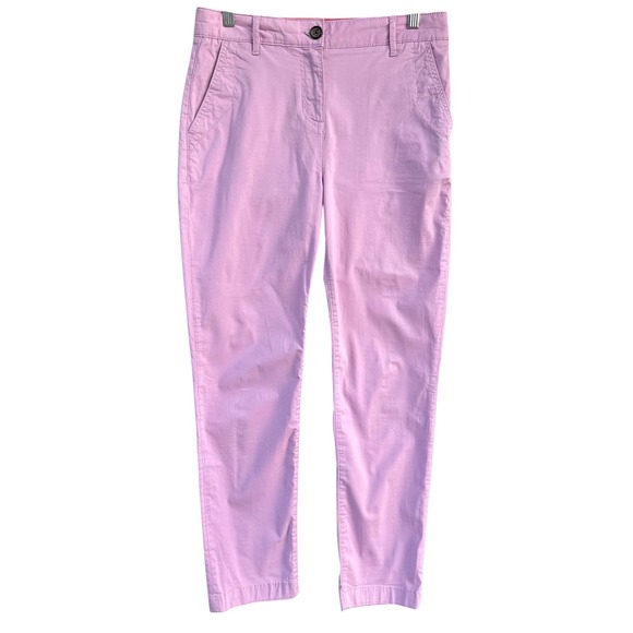 Boden Pants - Boden Pants Lilac Pink Cotton Blend Slim‎ Chino Trousers Womens Size 6R